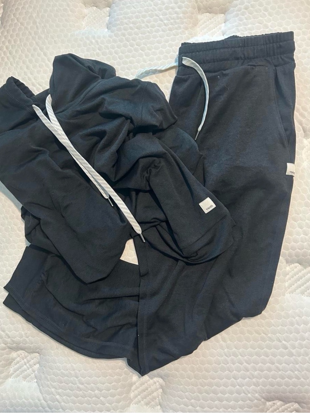 Black Vuori Halo Jacket and Jogger Set